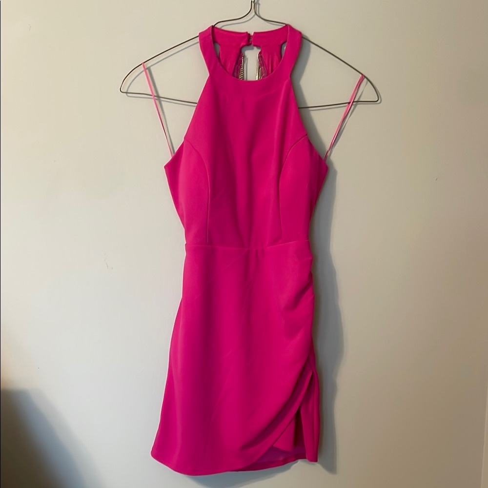 Sincerely Jules Vibrant Pink Mini Dress NYE